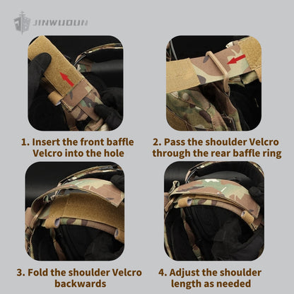 CPC tactical vest, made of nylon, can accommodate 20*16.5 inch bulletproof plates.
