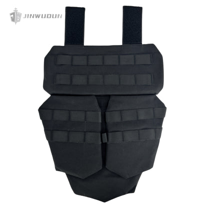 Level NIJ IIIA bulletproof crotch guard with larger protection area, detachable design, nylon fabric