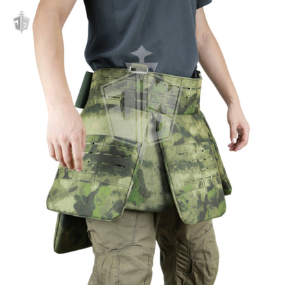 NIJ-IIIA bulletproof skirt armor tactical skirt armor laser cutting multifunctional MOLLE