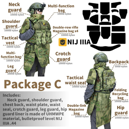 NIJ IIIA/IV Heavy "Raider" SSO original OEM special forces tactical bulletproof vest tactical vest suit