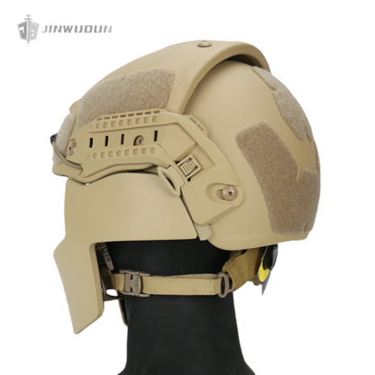 IIIA level AF split bulletproof helmet + bulletproof mask set aramid material