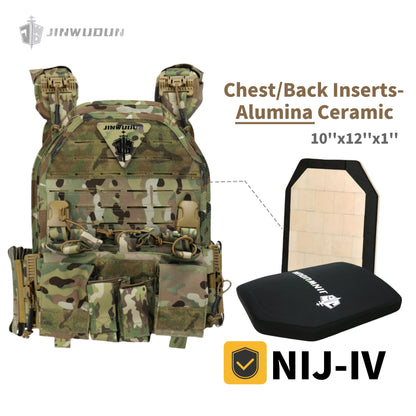 NIJ IIIA/IV 6094C Tactical Bulletproof vest/body armor, quick disassembly