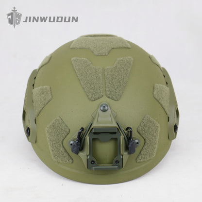 JWD-Level NIJ III bulletproof helmet FAST SF helmet type helmet 15 meters defense 7.62*51 M80 bullet PE material