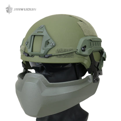 MICH2000 Bulletproof Kit - Helmet + Ballistic Mandible-NIJ IIIA 9*19MM