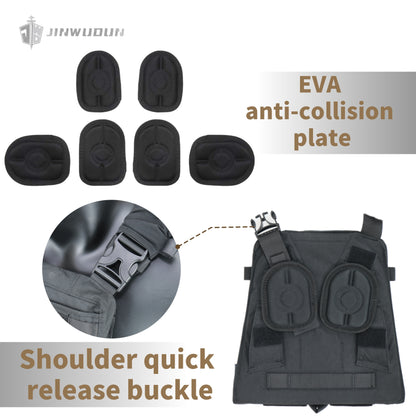 AVS tactical vest, made of nylon material, H-shaped support, multifunctional, lightweight and durable