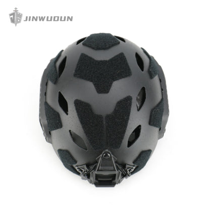 JWD-FAST SF carbon fiber helmet, particle sandblasting process, top perforated design weighs about 1.5 pounds