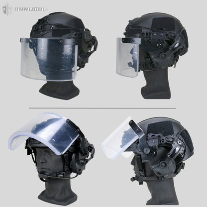 NIJ IIIA-wendy3.0 dedicated tactical bulletproof and riot control face shield