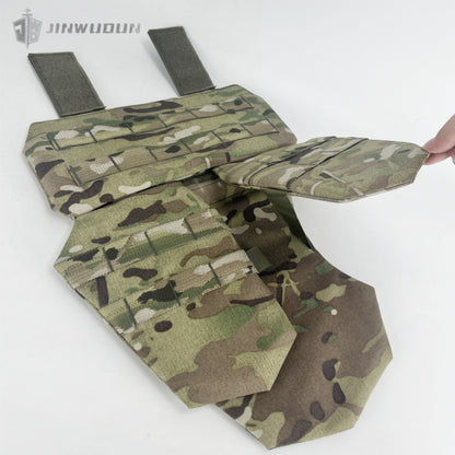 Level NIJ IIIA bulletproof crotch guard with larger protection area, detachable design, nylon fabric
