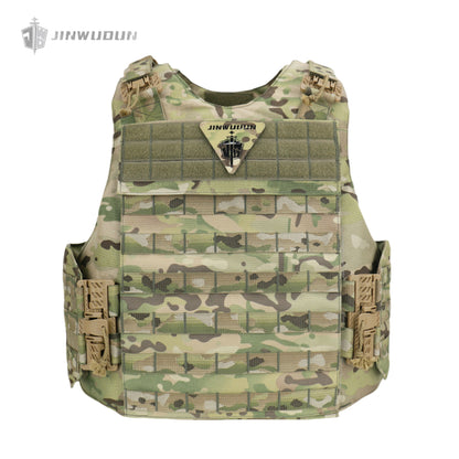 JWD-NIJ IIIA/III+/IV Level Bison bulletproof vest, 1000D nylon material fortress protection camouflage