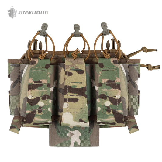 Elastic 5.56mm triple function bag double layer detachable carrying tourniquet tactical vest accessory bag