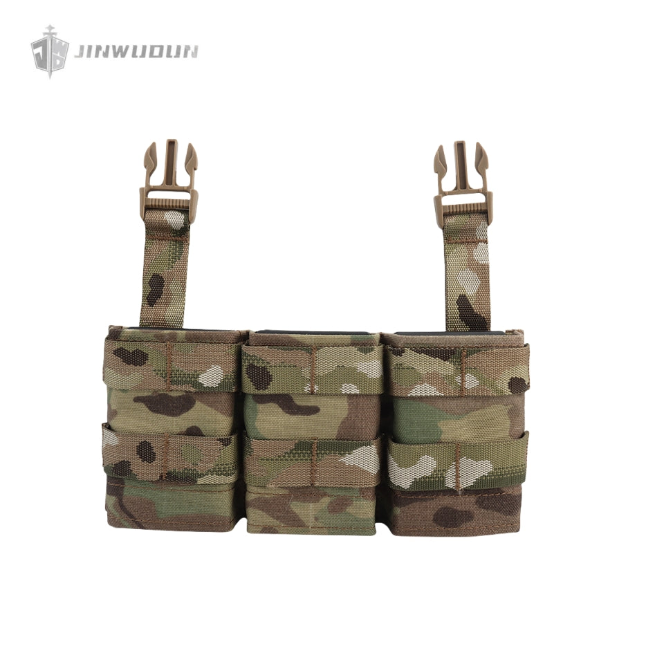 FAST triple 5.56 magazine pouch (medium) vest buckle front panel