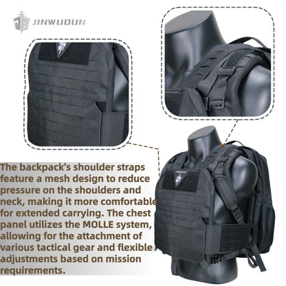 1000D Nylon Bulletproof Backpack Can Be Quickly Converted into a Bulletproof Vest