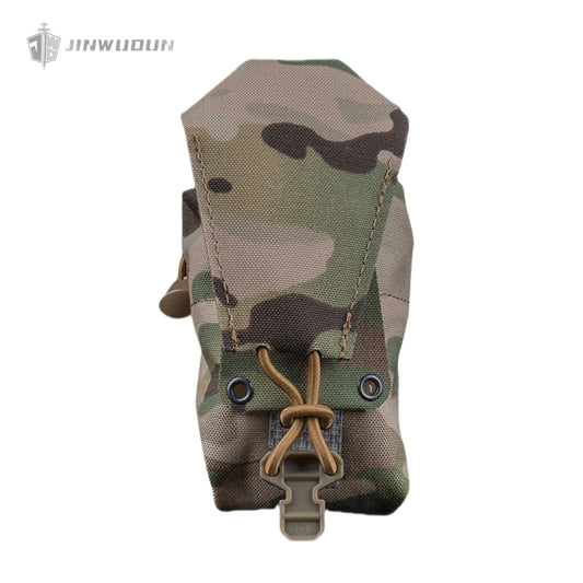 Multifunctional tactical bag with adjustable elastic, M system mounting, fixed cover and multifunctional loading