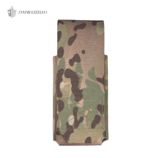Flip double 5.56 accessory bag for outdoor tactical vests with multiple combinations and molle mounts
