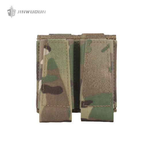 Tactical vest accessory double bag molle tool bag open double function bag