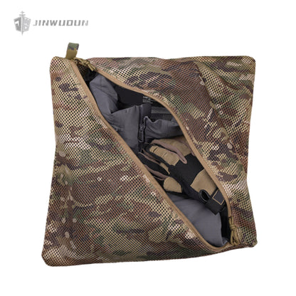 Storage mesh bag (16*16IN) with zipper and mesh structure hanging webbing loop for sundries bag