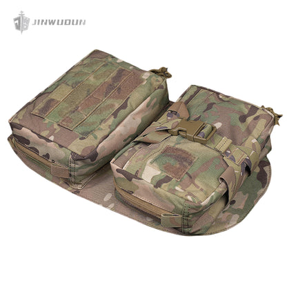 Scarab tactical backplate detachable multi-functional tactical vest storage expansion accessory bag
