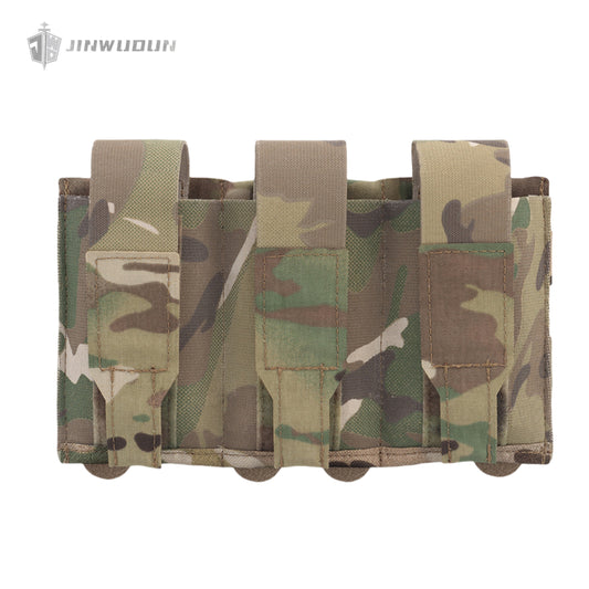 Lightweight triple flip cover elastic function bag 5.56/7.62MOLEL mounting accessory bag