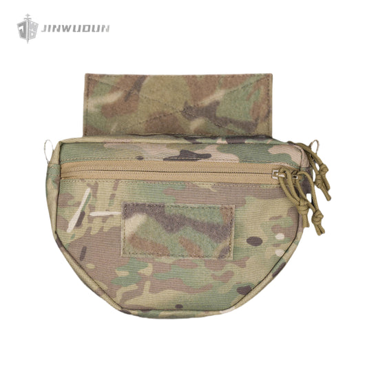 Tactical underbelly bag, baffle compartment, tactical vest expansion multi-function storage bag