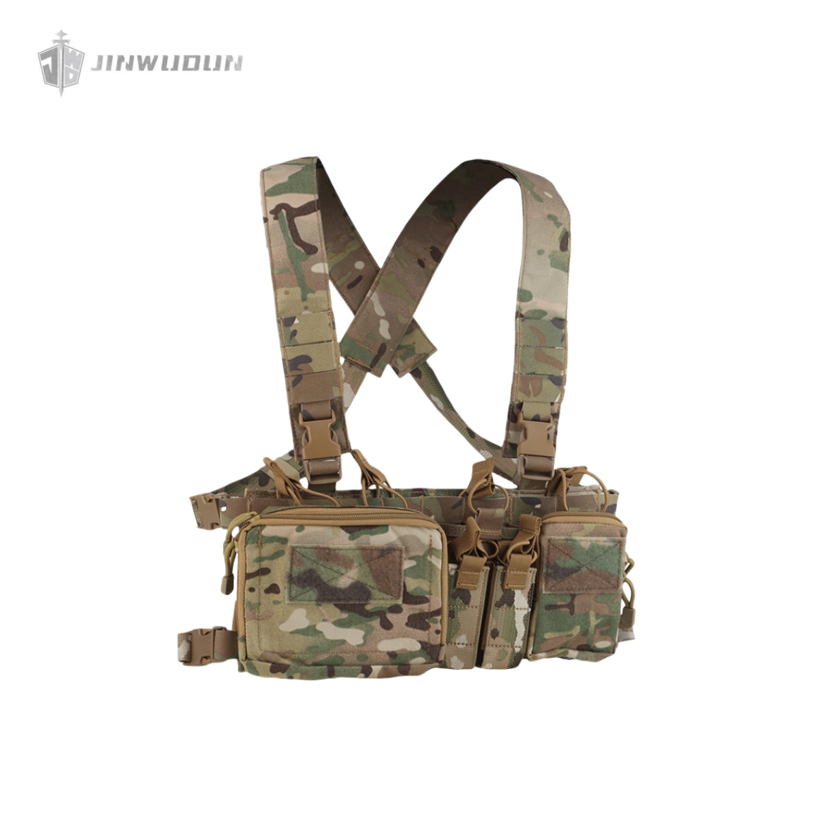 Bellyband Tactical Vest 242ACD comes with a quadruple 5.56 9MM multi-function storage accessory bag