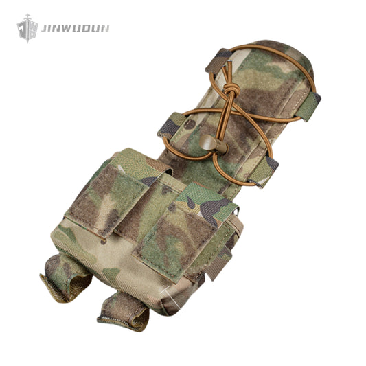 MK2 Tactical Helmet Battery Storage and Organizing Accessory Bag with Velcro Elastic Cord