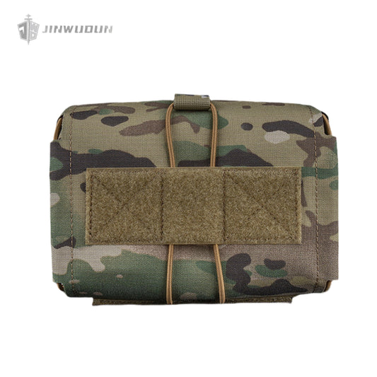 Horizontal pull first aid kit inner pocket elastic cord detachable medical