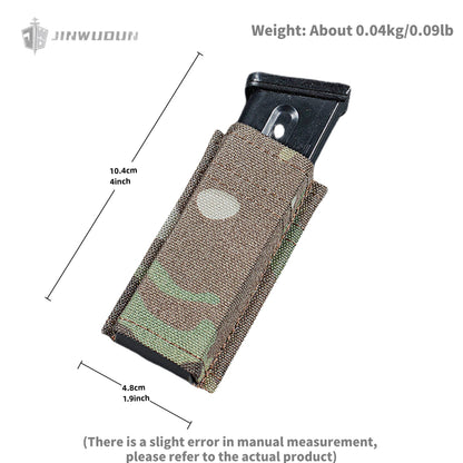 FAST single-link 9mm magazine pouch with MOLLE buckle for belt and waist seal, quick drainage