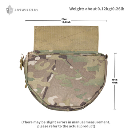 Tactical underbelly bag, baffle compartment, tactical vest expansion multi-function storage bag