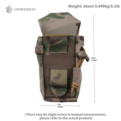 Multifunctional tactical bag with adjustable elastic, M system mounting, fixed cover and multifunctional loading