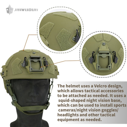 NIJ IIIA Ultra-high cut bulletproof helmet,Military tactical bulletproof helmet