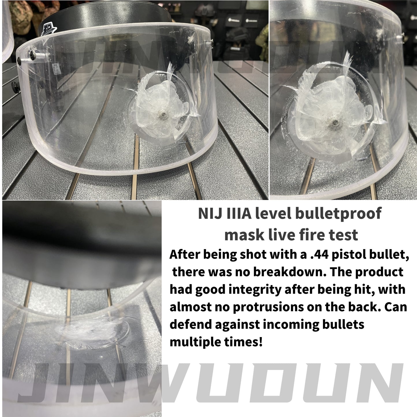 NIJ IIIA-Ballistic Face Shield/BALLISTIC VISOR FOR TACTICAL HELMET