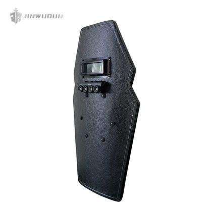 NIJ-III+ bulletproof shield, silicon carbide ceramic material, spray polyurea layer