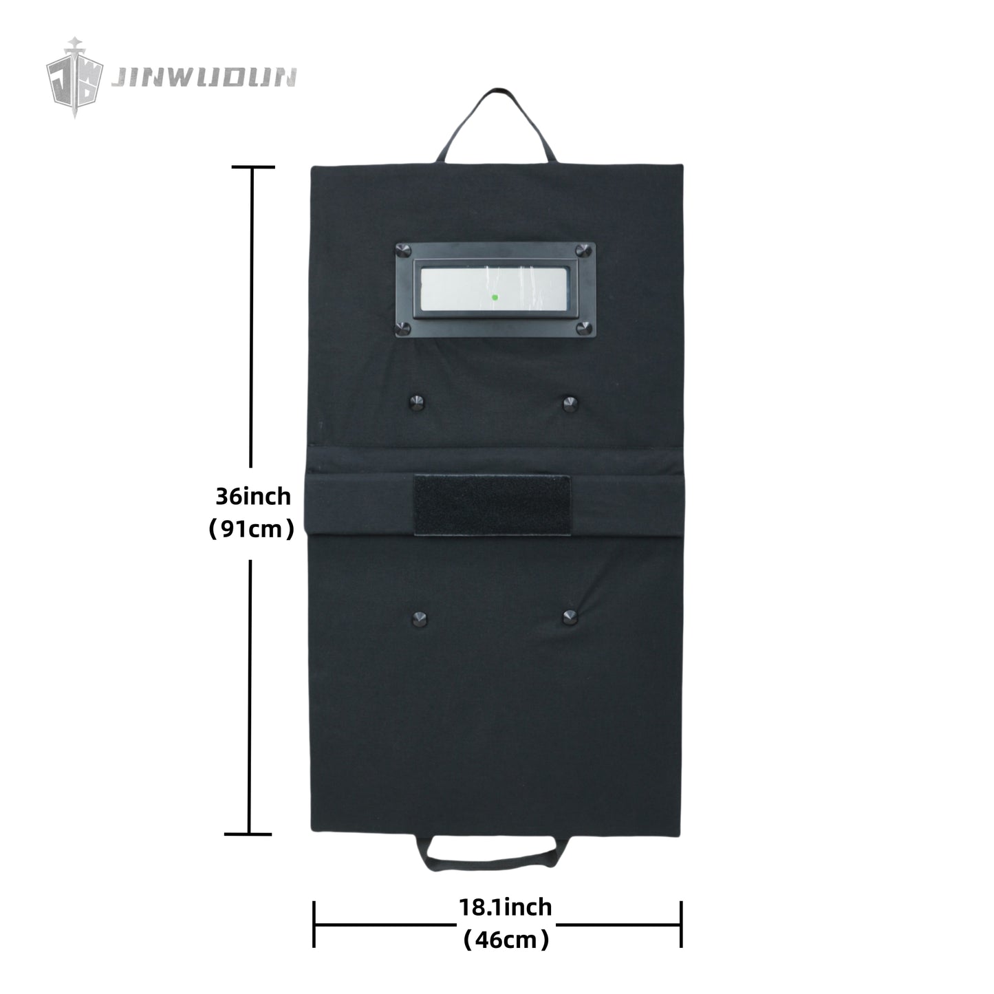 Foldable Bulletproof Shield NIJ IIIA+: 18.1x36-Inch UHMWPE with Durable Nylon Cover