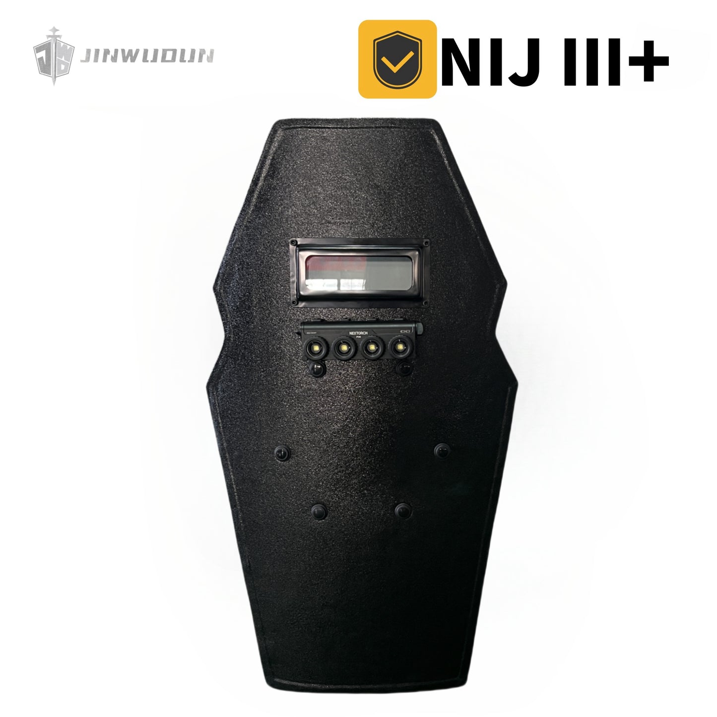 NIJ-III+ bulletproof shield, silicon carbide ceramic material, spray polyurea layer