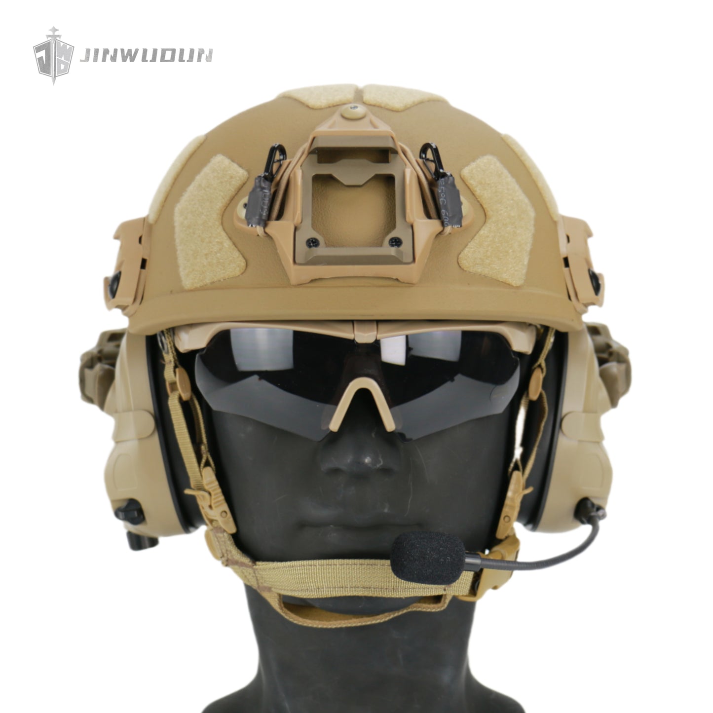 JWD-P30 Tactical Headset | Noise Reduction & Sound Pickup | Compatible with WENDY/FAST Helmets | Durable PC Material