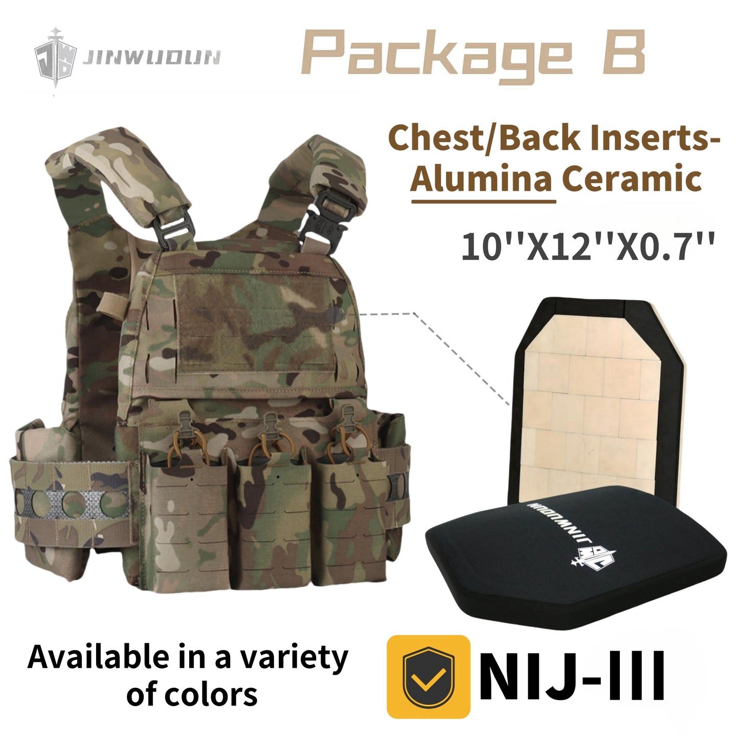 FCPC V5 military tactical vest, tactical body armor, NIJ III+ level