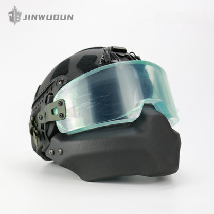 JWD-NIJ IIIA bulletproof helmet combination (helmet + goggles + jaw guard) IIIA level protection PE material