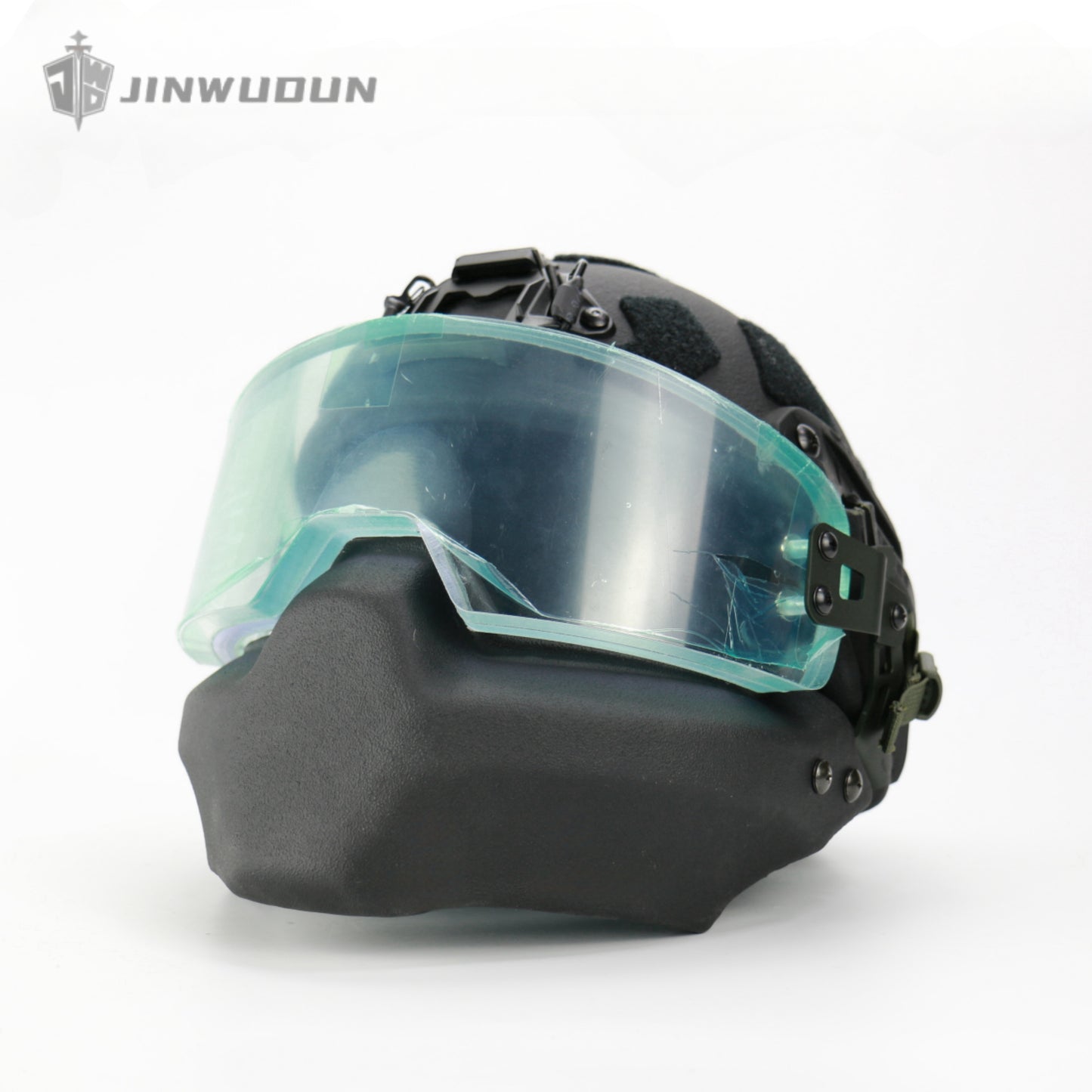 JWD-NIJ IIIA bulletproof helmet combination (helmet + goggles + jaw guard) IIIA level protection PE material