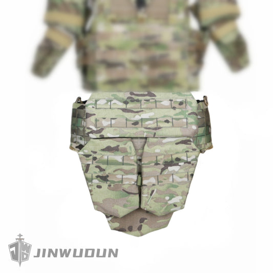 Level NIJ IIIA bulletproof crotch guard with larger protection area, detachable design, nylon fabric