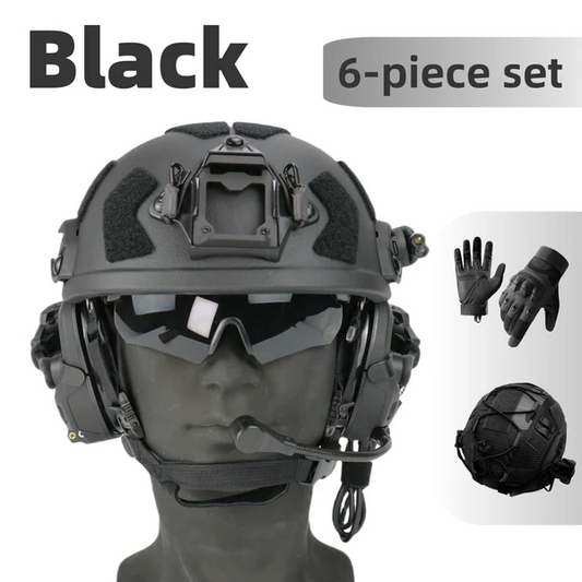 aramid Bulletproof Helmet Set-6 Pieces