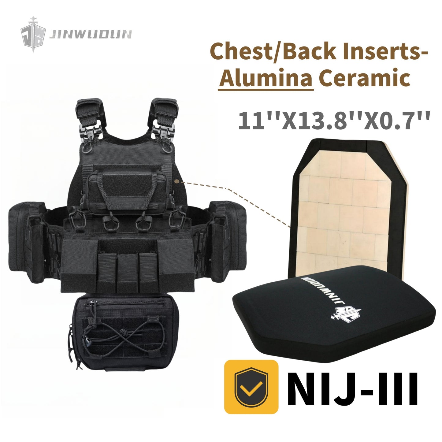 JWD Tactical Vest/Bulletproof Vest-Equipped with Quick Release System