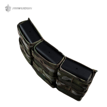 FAST AK Triple 7.62 Magazine Pouch (Medium) Multi-Function Quick-Draw Holster Tactical Soft Bullet Accessory