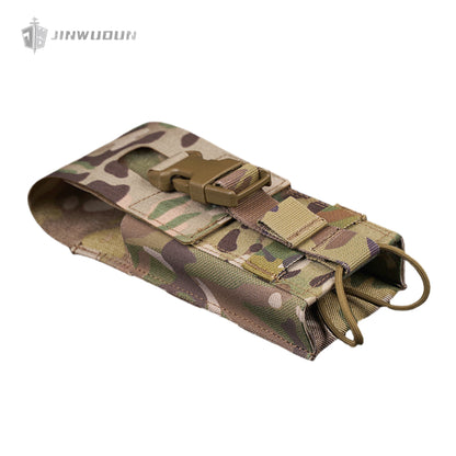 Lightweight Universal Radio Bag MOLLE Mount Adjustable Size Tactical Vest Accessory Bag