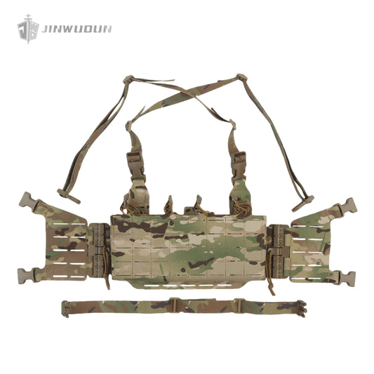 Knight Tactical Chest Mount with Built-in Quad 5.56 Accessory Bag and Quick Release Design for Molle Mount