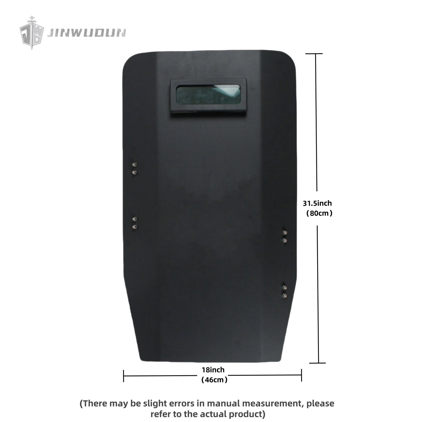 Tactical Steel Ballistic Shield - High-Strength NIJ IIIA+ Rated Protection
