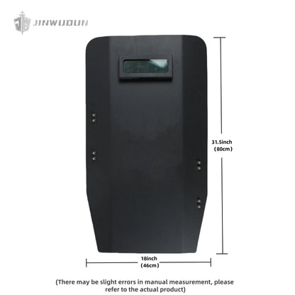 Tactical Steel Ballistic Shield - High-Strength NIJ IIIA+ Rated Protection