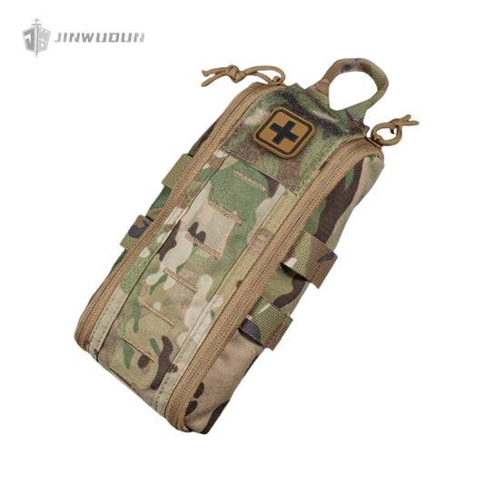 Outdoor tactical multi-functional military fan portable MOLLE medical bag rapid response first aid kit