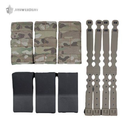 FAST triple rifle magazine pouch AK function bag drainage hole MOLLE equipped
