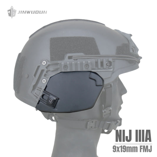 JWD-Bulletproof earmuffs Wendy helmet dedicated NIJ IIIA protective aramid material earmuffs