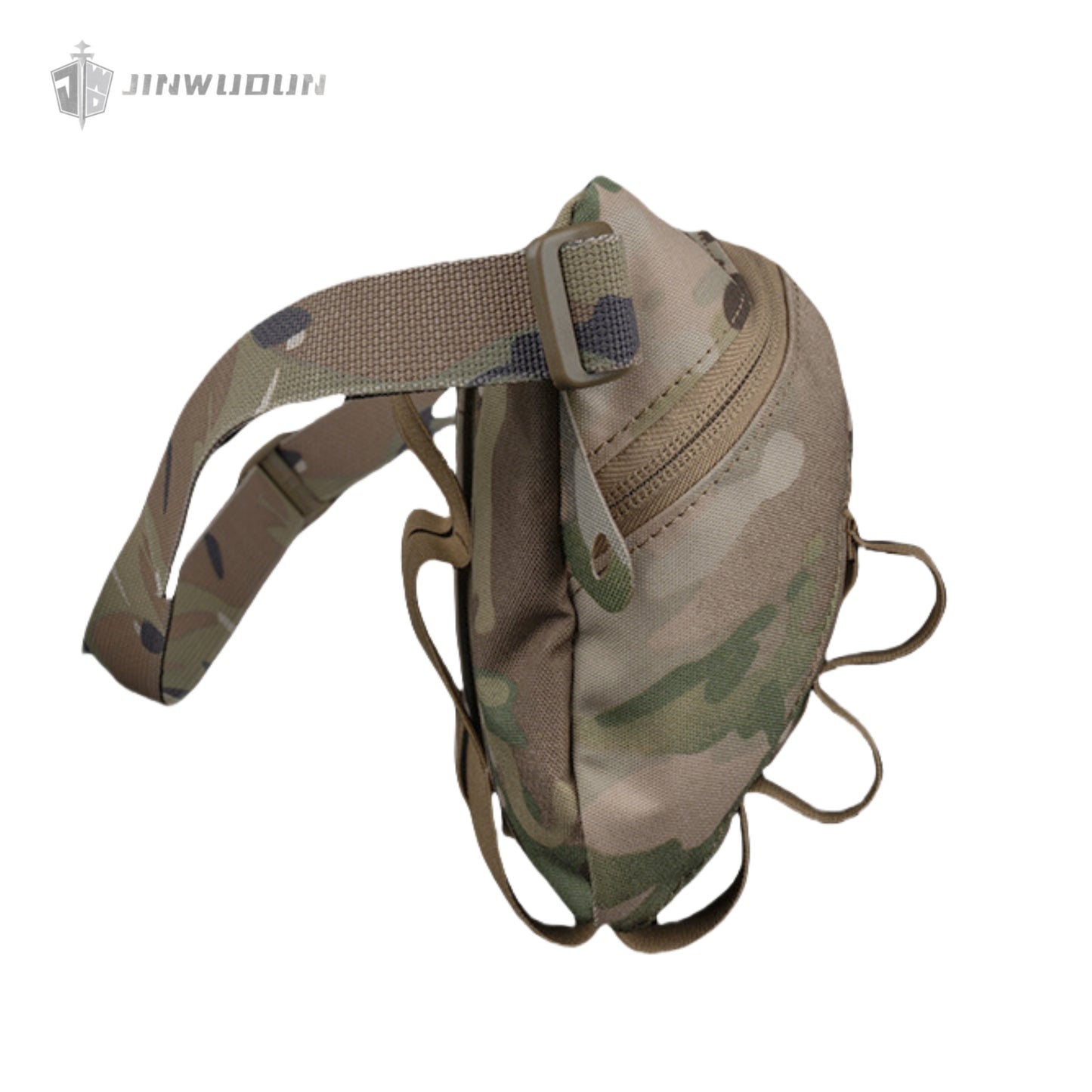 Large multi-purpose tactical underbody bag with velcro and elastic straps